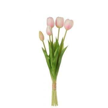 Bouquet tulipes 5pieces pu rose pale medium
