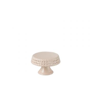 Plat a tarte ceramique rose small