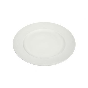 Assiette raye porc blanc 20x20x2cm