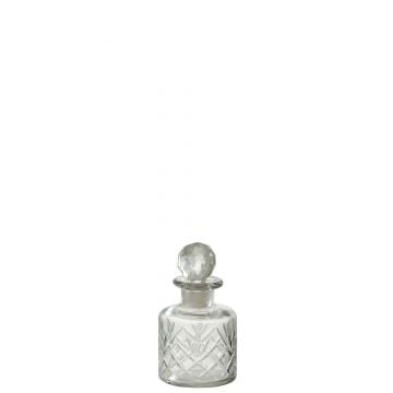Bouteille line verre transparent small