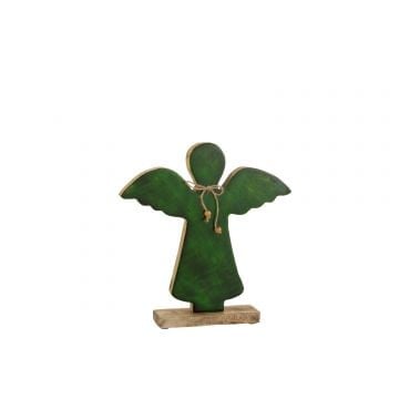 Ange sur pied vernis vert large