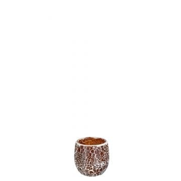 Photophore ali verre brun small