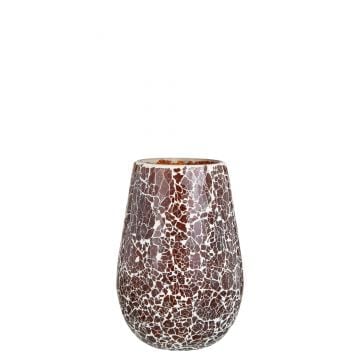 Photophore ali verre brun large
