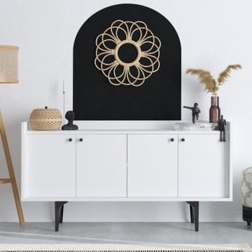 Console Emeraude | Mélaminé | 150x80x40 cm | Blanc
