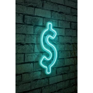 Néons dollar - Série Wallity - Turquoise