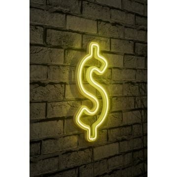 Néons dollar - Série Wallity - Jaune