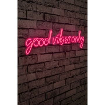 Néons Good Vibes Only - Série Wallity - Rose