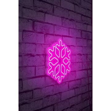 Flocon de neige néon - Série Wallity - Rose