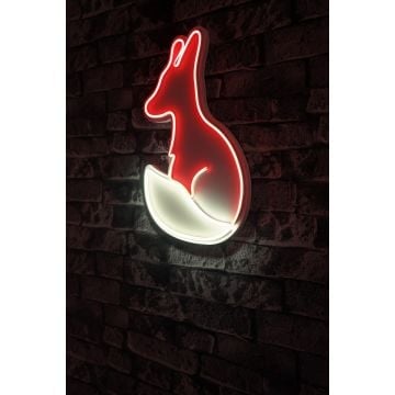 Renard fluo - Série Wallity - Blanc/rouge