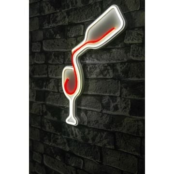 Néon verre à vin - Série Wallity - Bleu/blanc
