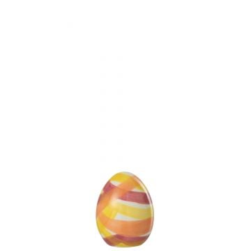 Oeuf lignes dolomie orange mix small