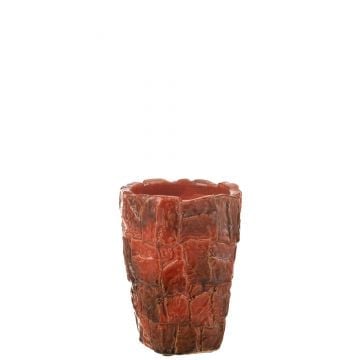 Vase akane ceramique red small