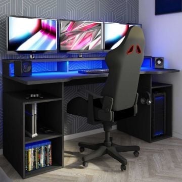 Bureau gaming Tadic 178cm - gris