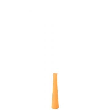 Vase tube glass neon orange