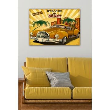 Bractée Peinture sur toile | Cadre 100% bois | 50x70 cm | Multicolore