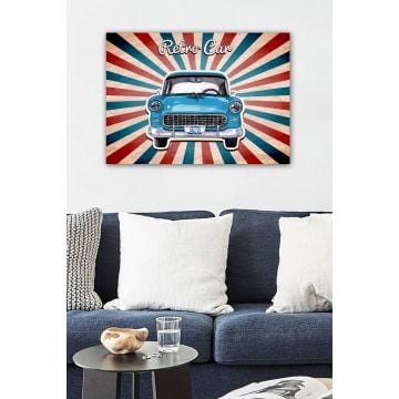 Bractée Peinture sur toile | 100% cadre en bois | 50 x 70 cm | Multicolore