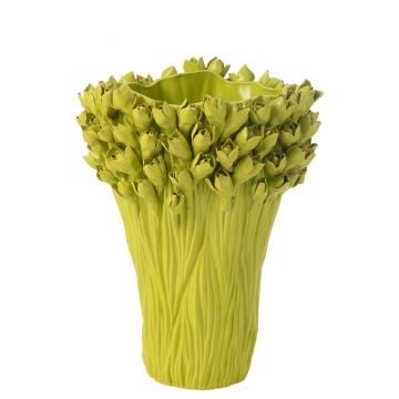 Vase ambrosia ceramique vert large