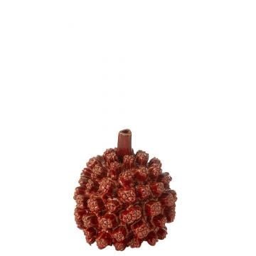 Vase saki ceramique rouge small