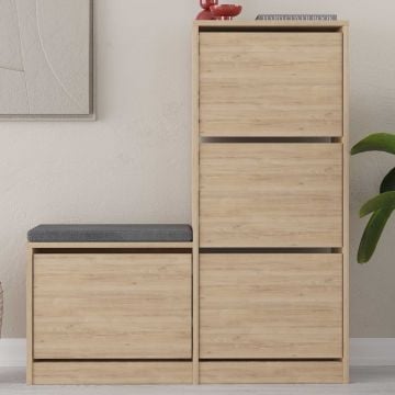 Armoire à chaussures en chêne | Woody Fashion