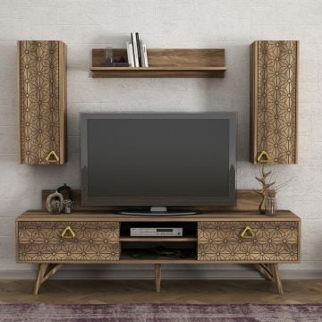 Tera Home Meuble TV 180cm Largeur Noyer