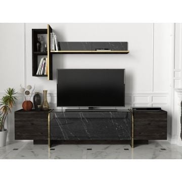 Meuble TV Melvin - noir