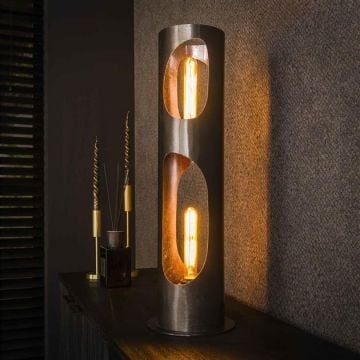 Lampadaire Orbit 65 cm - nickel noir