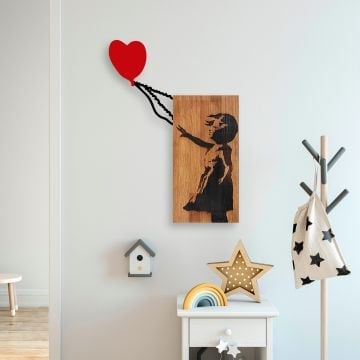 Tanelorn Accessoire mural décoratif | 100% bois | Noyer noir
