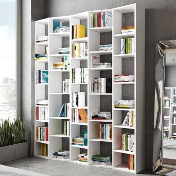 Bibliothèque Varna modèle 4 - blanc