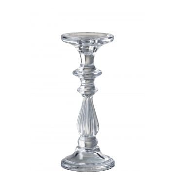 Chandelier/bougeoir tibo verre transparent medium