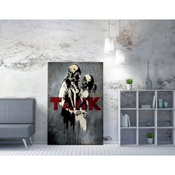 Barnes Peinture décorative sur toile - 70 x 100 cm | Multicolore
