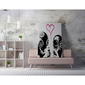 Barnes Peinture sur toile | 70x100cm | 50 otton / 50% Polyester | Multicolore