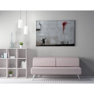 Barnes Peinture sur toile décorative encadrée | 50x70 cm | Multicolore