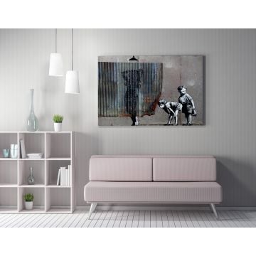 Barnes Peinture décorative sur toile encadrée - 50x70cm - Multicolore