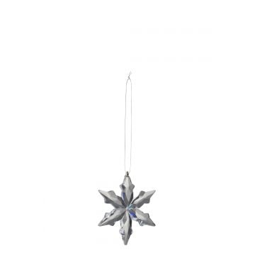 Flocon de neige suspendu verre transparent