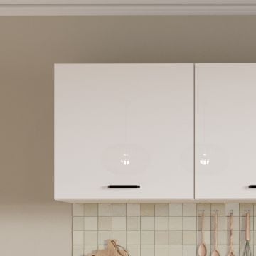 Armoire de cuisine Bianco - 60x36x58cm - 1 porte - blanc brillant