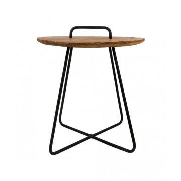 Table d'appoint Madison - teck / fer