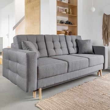 Canapé trois places Odegaard | 233 x 92 x 93 cm | Gris