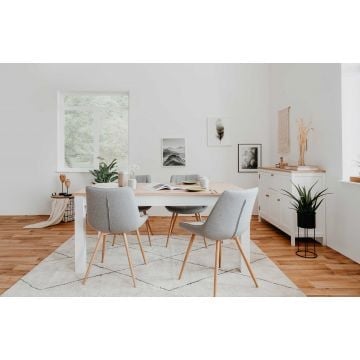 Salle à manger Berge-blanc/chêne