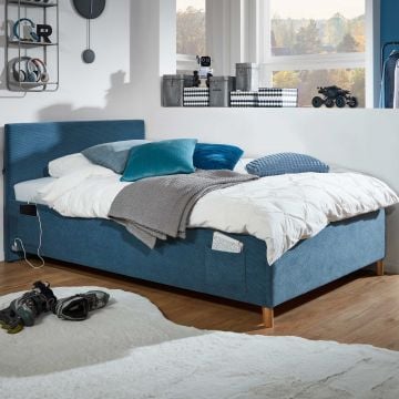 Lit coffre Cool | 140 x 200 cm | Design bleu