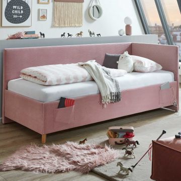 Lit coffre Cool | Avec dossier | 90 x 200 cm | Design rose