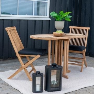 Table de jardin Huelva - 120x60x75 cm - bois teck