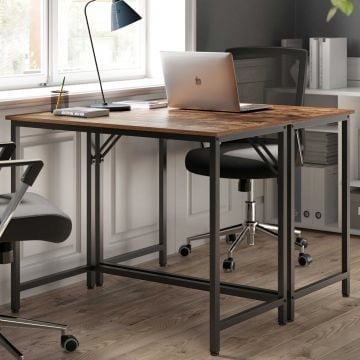 Table d'ordinateur Pasadena | 100 x 50 x 75 cm | Brun rouille