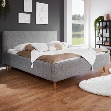 Lit double Nielsen | 160 x 200 cm | Gris