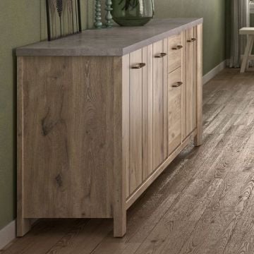 Buffet Basalte | 220 x 50 x 88 cm | Viking Oak design