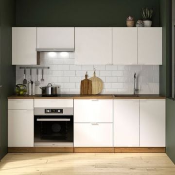Ensemble de cuisine Eden | Appareils non inclus | Design Helvezia Oak