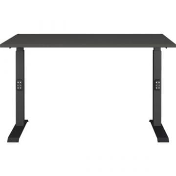 Bureau assis/debout Hermoso | 120 x 80 x 91 cm | Réglable manuellement | Anthracite