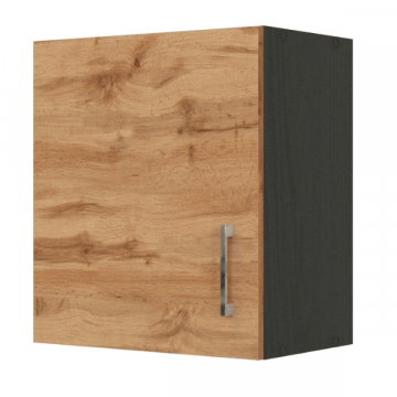 Armoire murale Sorrella 50cm 1 porte - chêne/graphite