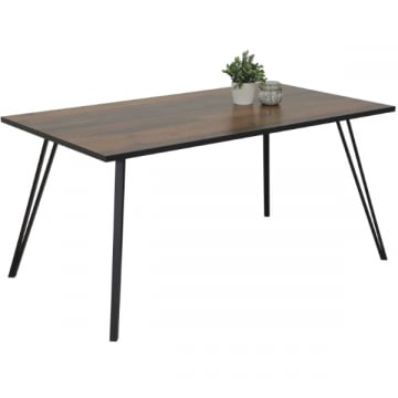Table de salle à manger Oxana 160x90 cm-Bois ancien