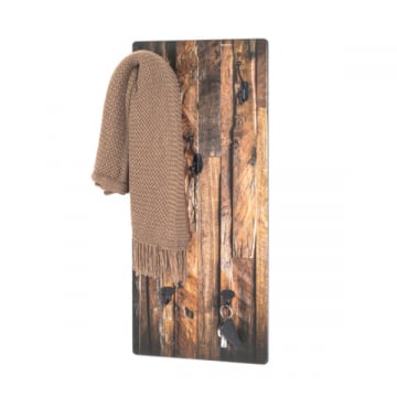Porte-manteau mural Werner - 30x5x70 cm - MDF/métal 