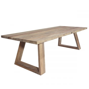 Table de jardin Victoria - 400x120x77cm - bois teck recyclé